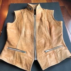 Vintage Fantasia leather vest
